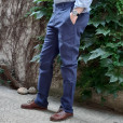 Chino in cotone, Navy