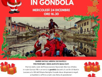 Babbo Natale arriva in gondola