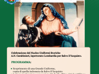 CELEBRAZIONE DEL NUCLEO UNIFORMI STORICHE A.N. CARABINIERI ISPETTORATO LOMBARDIA