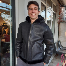 GIUBBOTTO BOMBARDIER CON CAPPUCCIO