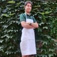 Davantino con pettorina, Bianco