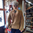 KIMONO SLEEVE KNIT, Glazedginger