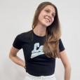 MINI T-SHIRT DONNA, Black