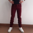 Jeans Daren velluto, Burgundy