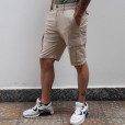 Bermuda con tasconi, Beige