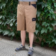 Bermuda con tasconi, Beige