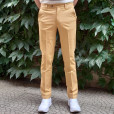 CHINO IN COTONE, Ocra