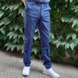 CHINO IN COTONE, Blu