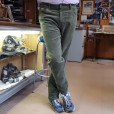 JEANS TEXAS SLIM VELLUTO, Militgreen