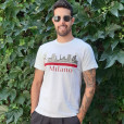 T-shirt logo Milano, Bianco