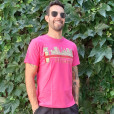 T-shirt logo Milano, Fucsia