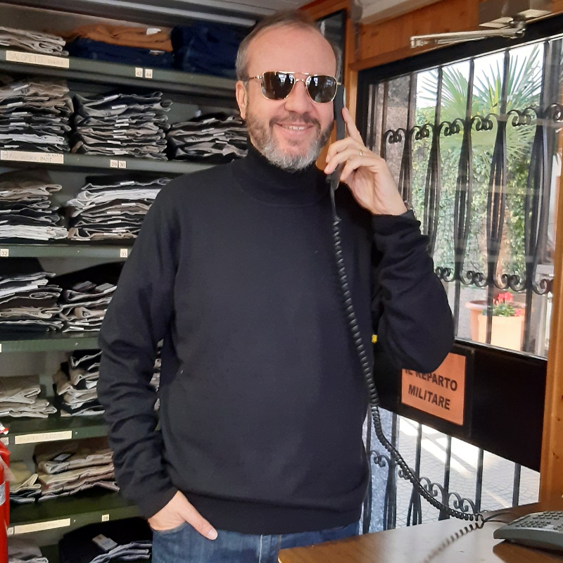 Dolcevita uomo store cotone